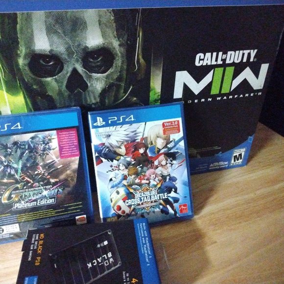 *NEW* PS4 COD MW2 Bundle + SD GUNDAM + Blazblue + WD 4TB Gaming Hard Drive - Picture 2 of 10